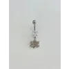 Yaprak Detaylı Göbek Piercing - Pg0158