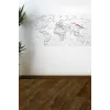 Yazılabilir Dünya Haritası Manyetik Duvar Stickerı 110 X 56 Cm