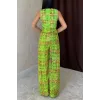 Yeşil Pullu Yelek Ve Pantolon Takım