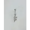 Yılan Detaylı Göbek Piercing - Pg0123