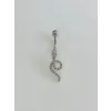 Yılan Detaylı Göbek Piercing - Pg0157