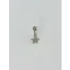 Yıldız Detaylı Göbek Piercing - Pg0083