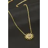 Yıldız Zirkon Taşlı Kolye