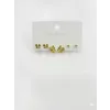 Yonca Detaylı Altılı Küpe - Kp00590