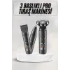 Yüksek Performanslı 3 Başlıklı Profesyonel Şarjlı Islak Ve Kuru Kullanıma Uygun