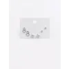 Zincir Detaylı Altılı Küpe - Kp00640