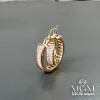 Zirkon Baget Taşlı Halka Küpe - Kp00128