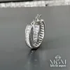 Zirkon Baget Taşlı Halka Küpe - Kp00129