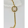 Zirkon Taşlı Çelik Çelik Bileklikler 17 + 4 Cm  - Kbl0365
