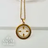 Zirkon Taşlı Çelik Çelik Kolye 40+5 Cm - Kl0196