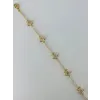    Zirkon Taşlı Pirinç Bileklikler 17+4 Cm  - Kbl0385