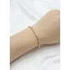    Zirkon Taşlı Pirinç Cm Bileklik 17+2 Cm  - Kbl0416