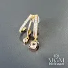 Zirkon Taşlı Pirinç Küpeler - Kp00119