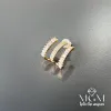 Zirkon Taşlı Pirinç Küpeler - Kp00122
