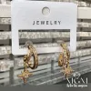 Zirkon Taşlı Pirinç Küpeler - Kp00289
