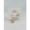   Zirkon Taşlı Pirinç Küpeler - Kp00486