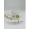 Zirkon Taşlı Pirinç Zirkon Küpe - Kp00316