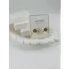 Zirkon Taşlı Pirinç Zirkon Küpe - Kp00324