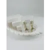 Zirkon Taşlı Pirinç Zirkon Küpe - Kp00362