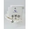 Zirkon Taşlı Üçlü Kombin Küpe - Kp00047