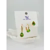 Zirkon Taşlı Üçlükombin Küpe - Kp00381