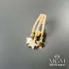 Zirkon Taşlı Yıldız Detaylı Küpe - Kp00121