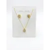   Zirkon Taşlı Zincir : Çelik Ürünler 40+5 Cm - Set0019