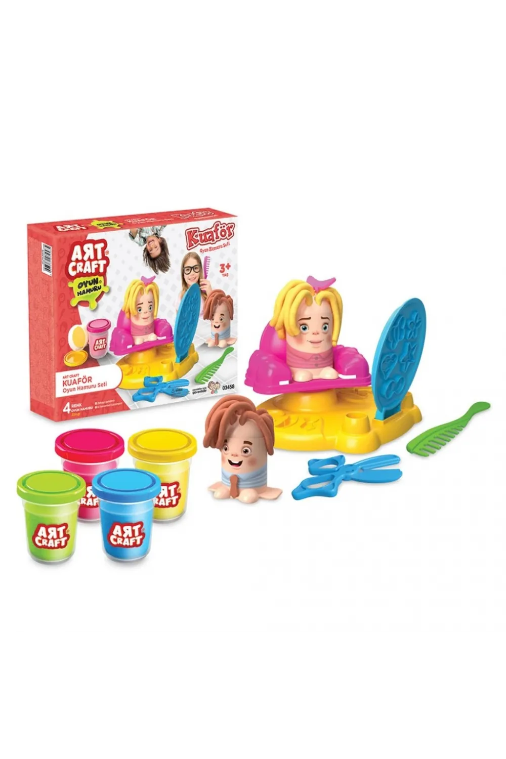 03458 Kuaför Oyun Hamur Set