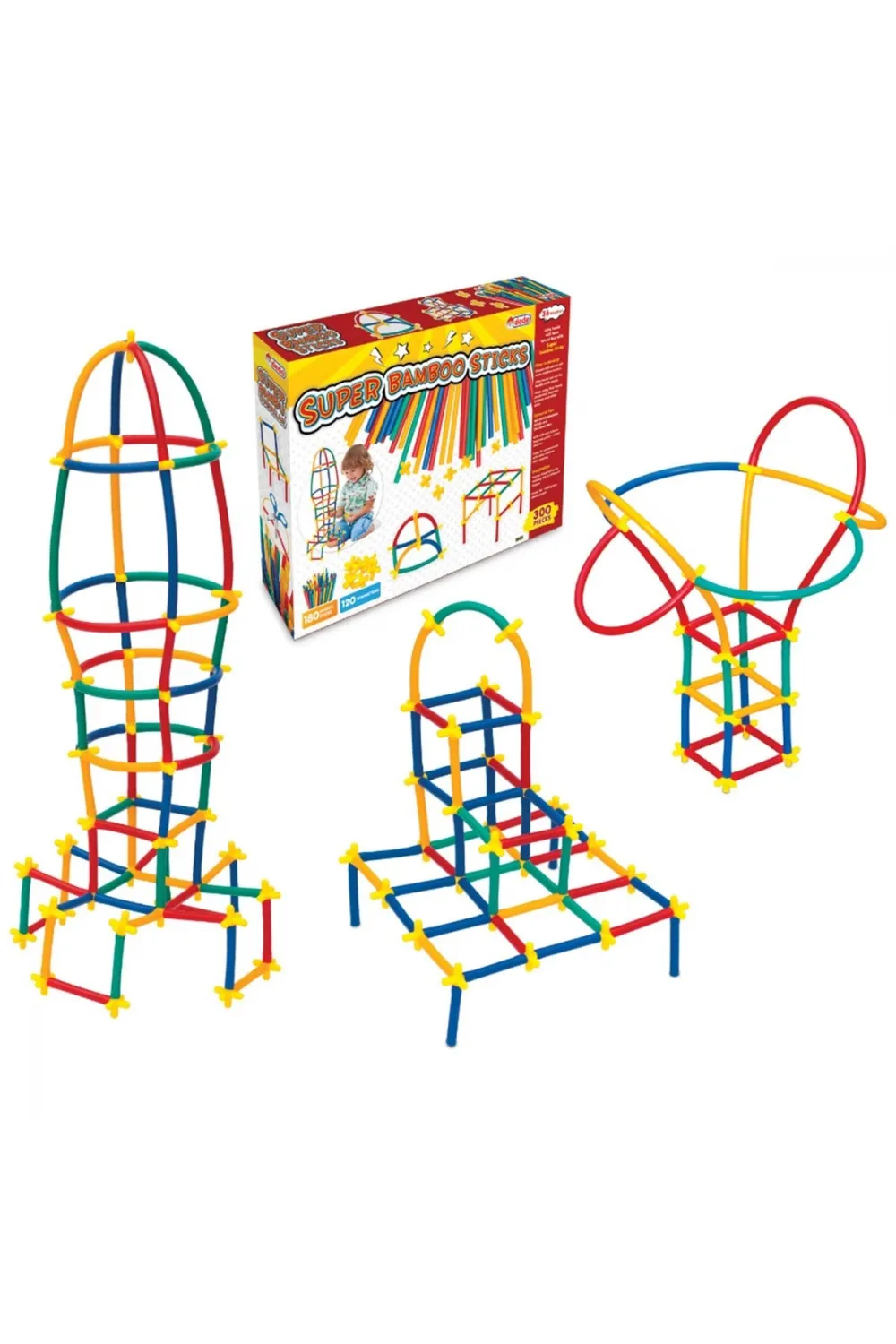 03462 Dede, Süper Bambu Çubuklar - 300 Parça / +3 yaş