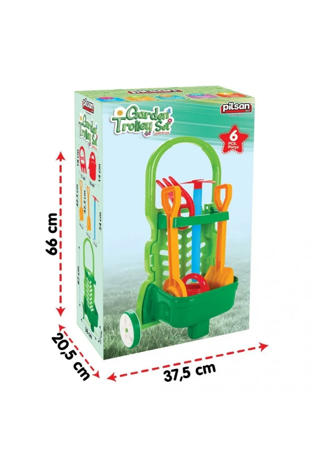 07 619 Arabalı Bahçe Seti