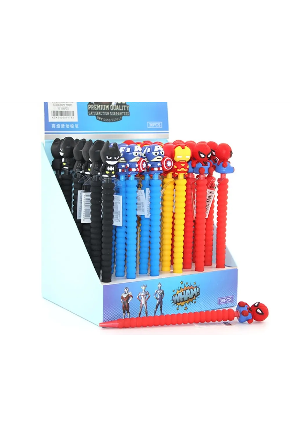07 Uçlu Karışık Kahraman Figürlü Kalem