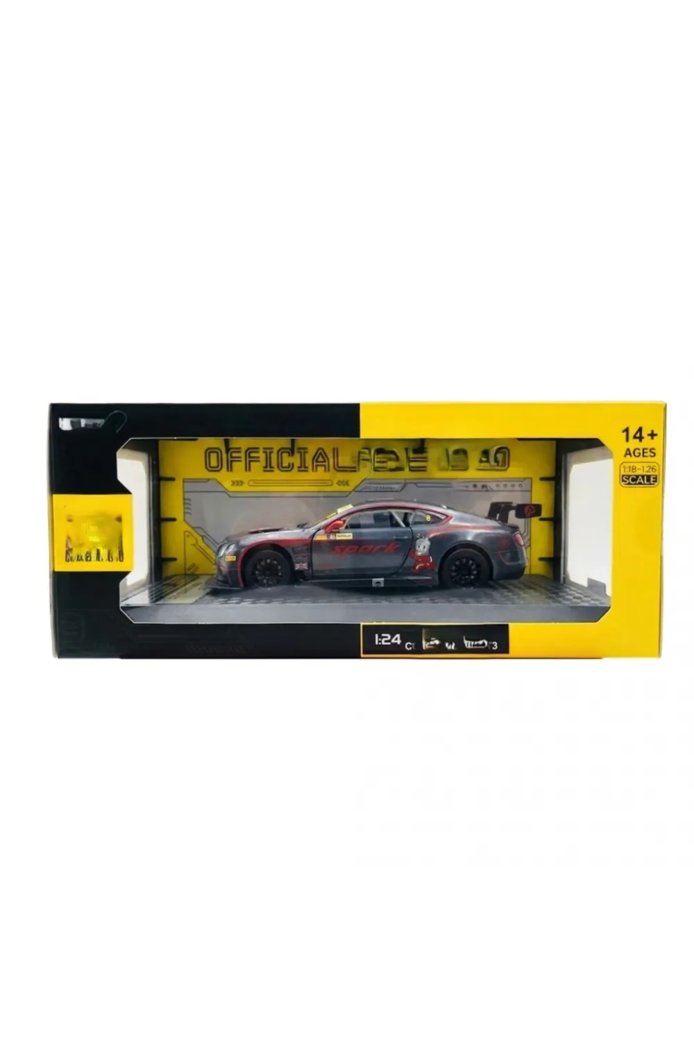 1/24 GT3 Silver Grey Model Araba
