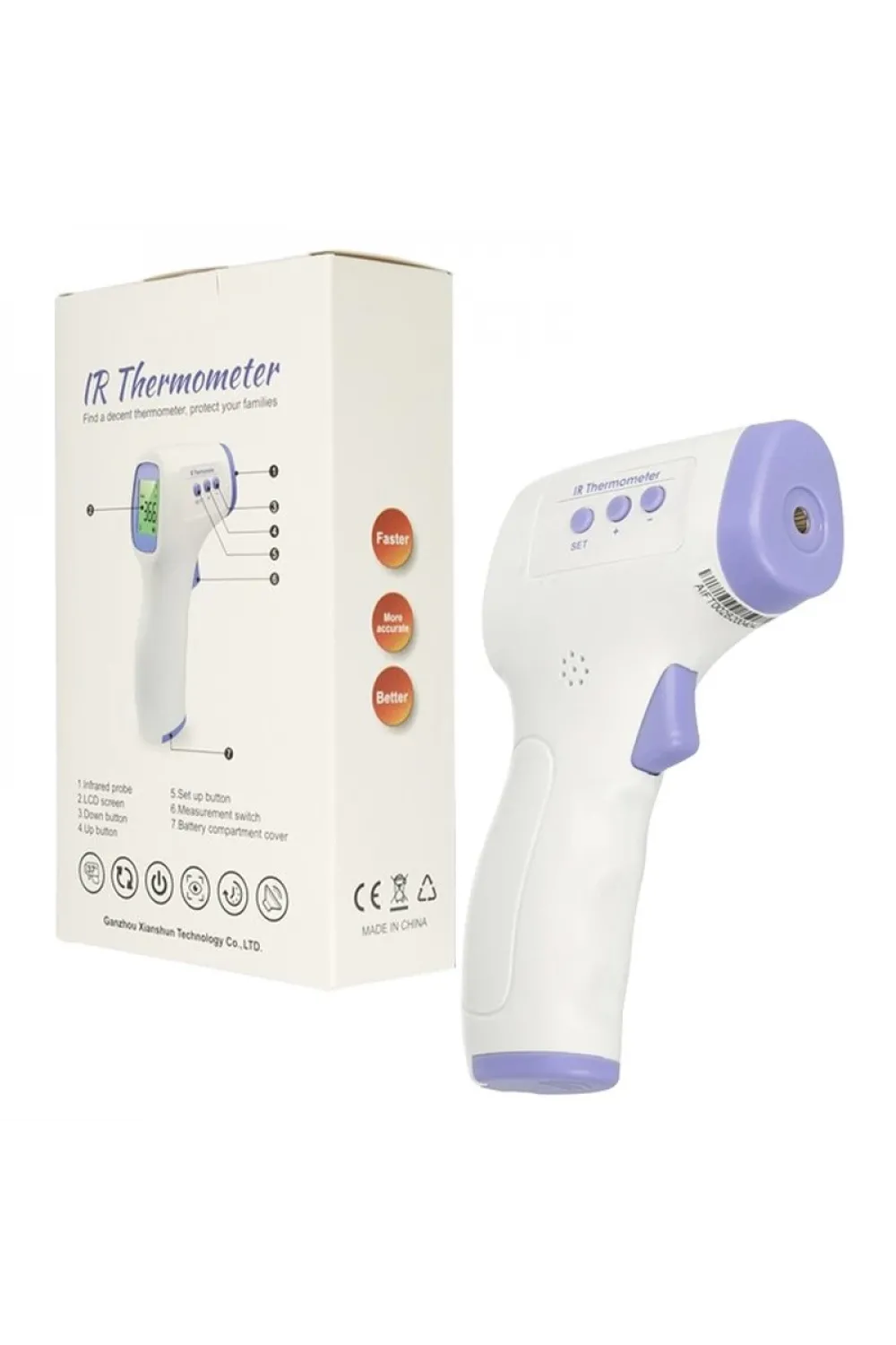 1 Cm5 Cm Mesafe 32*c42.2*c Arası Temassız Ateş Ölçer