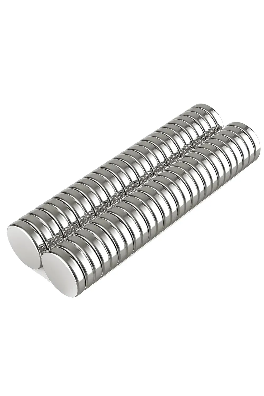 10 Adet 10x2mm Yuvarlak Neodyum Mıknatıs Güçlü Magnet Nikel Kaplamalı