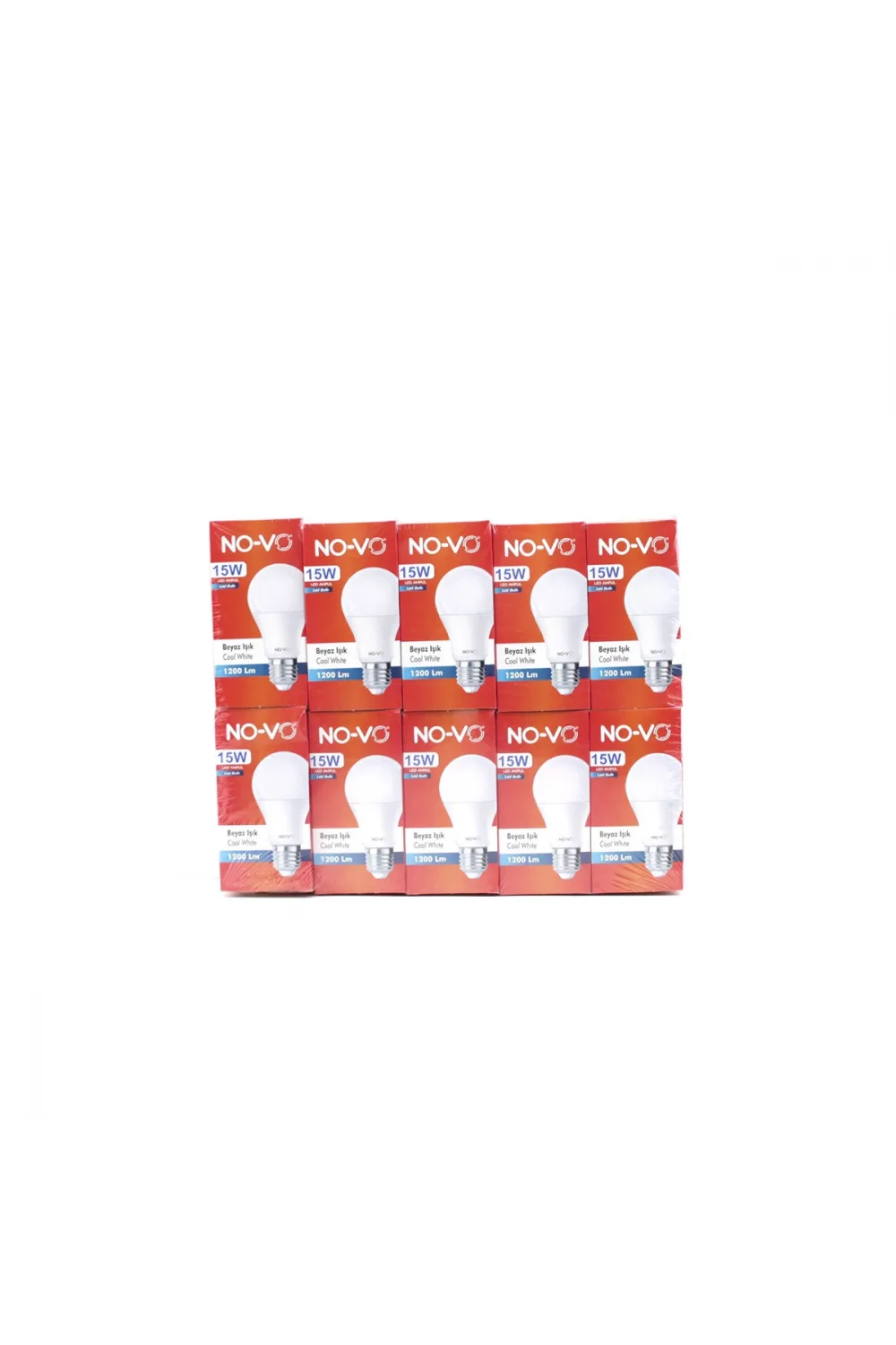 10 Adet 15w Beyaz Led Ampul 1200lm 6500k 15.000 Saat Ömür
