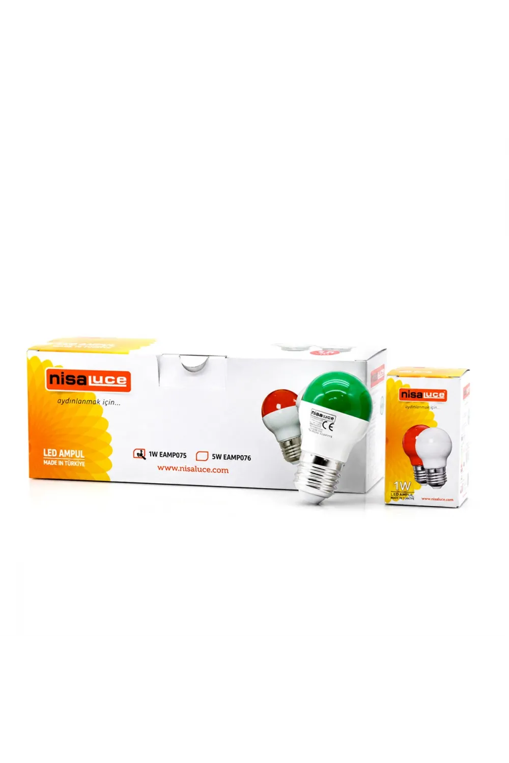 10 Adet 1w E27 Yeşil Yuvarlak Gece Lambası Led Ampul Eamp-075