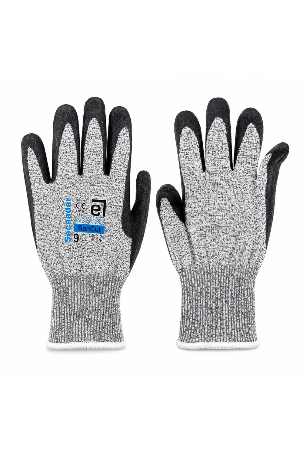 10 Adet Zebra No 9 Medium Kesilme Dirençli Nitril İşçi Eldiven Bandı