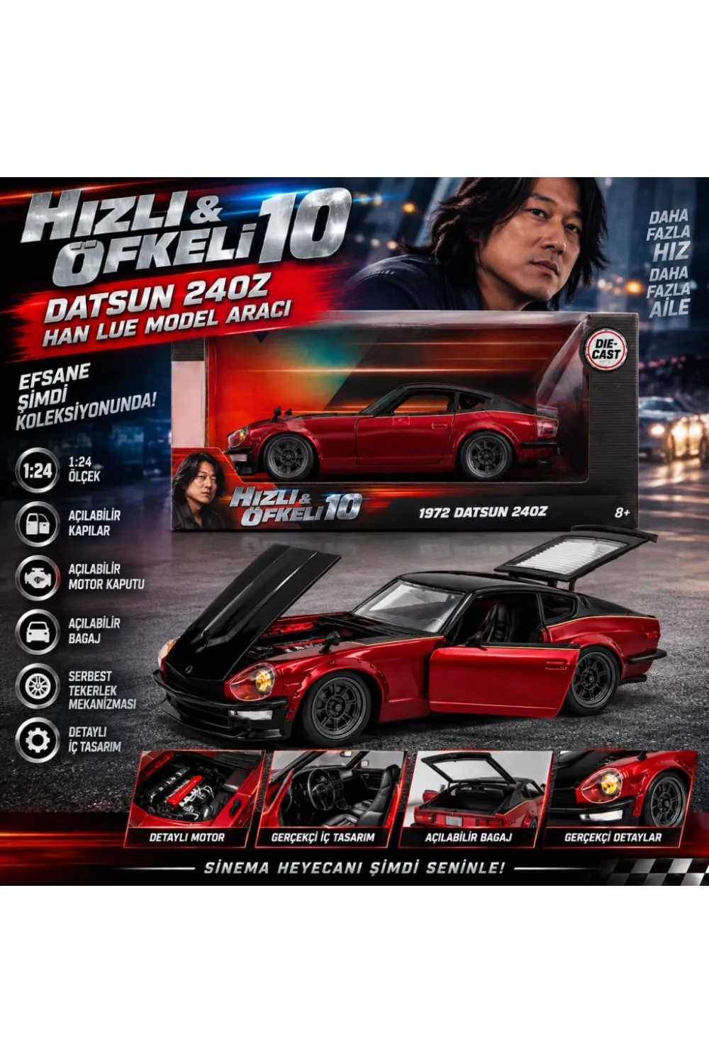 10 Datsun 240Z Han Lue Model Aracı