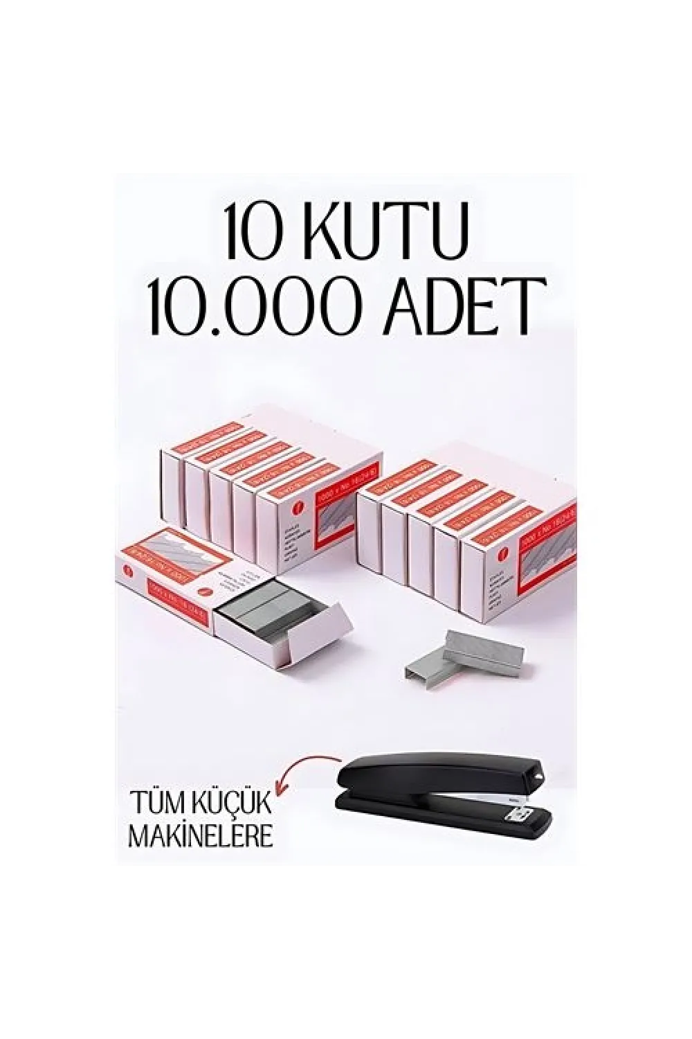 10 Kutu 10.000 Adet Küçük Zımba Teli 718593