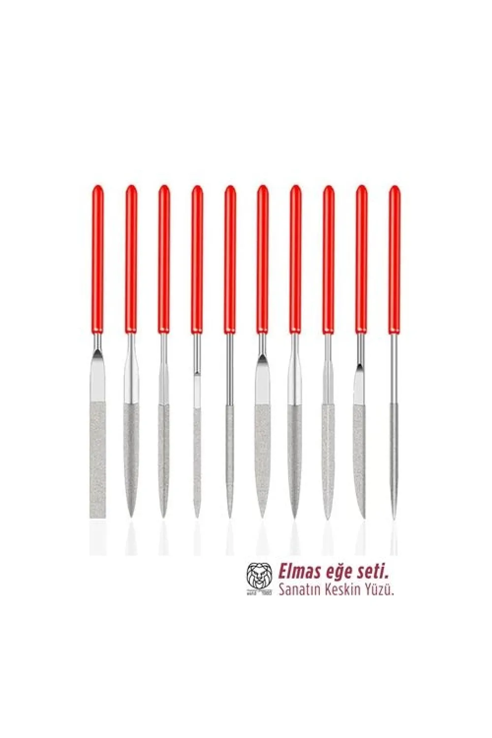 10lu Profesyonel Elmas Eğe Seti | Hassas Metal Ahşap Cam İşleme Törpüsü 722921