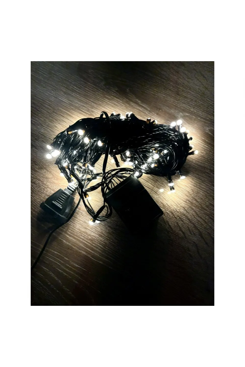 10 M 100 Led Damla Uçlu Gün Işığı Siyah Kablo MZ-17-3