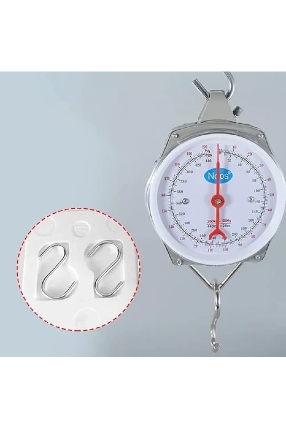 100 kg Kapasiteli Askılı Terazi  Dayanıklı, Net Kadranlı, Çift Ölçü Birimli, Endüstriyel ve Dış Mekan Uyumlu