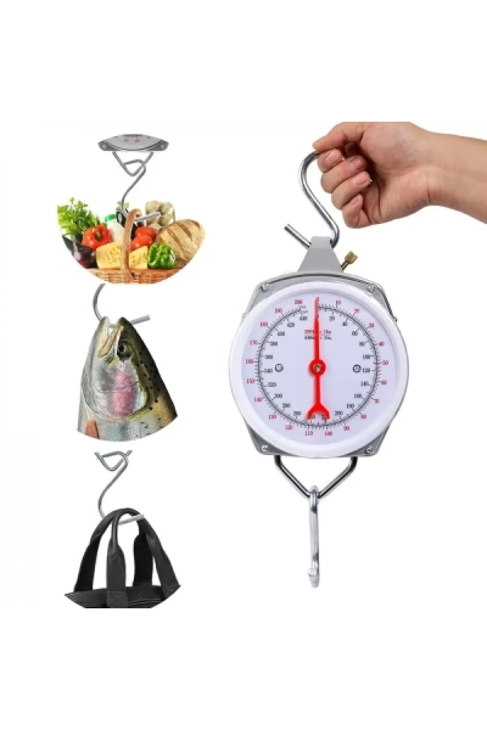 100 kg Kapasiteli Askılı Terazi  Dayanıklı, Net Kadranlı, Çift Ölçü Birimli, Endüstriyel ve Dış Mekan Uyumlu