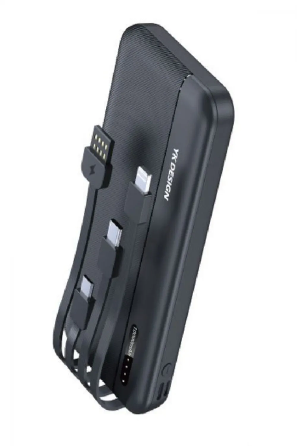 10000 Mah Micro Type-c Usb Lightning 4 Kablolu Hızlı Kablosuz Şarj Powerbank
