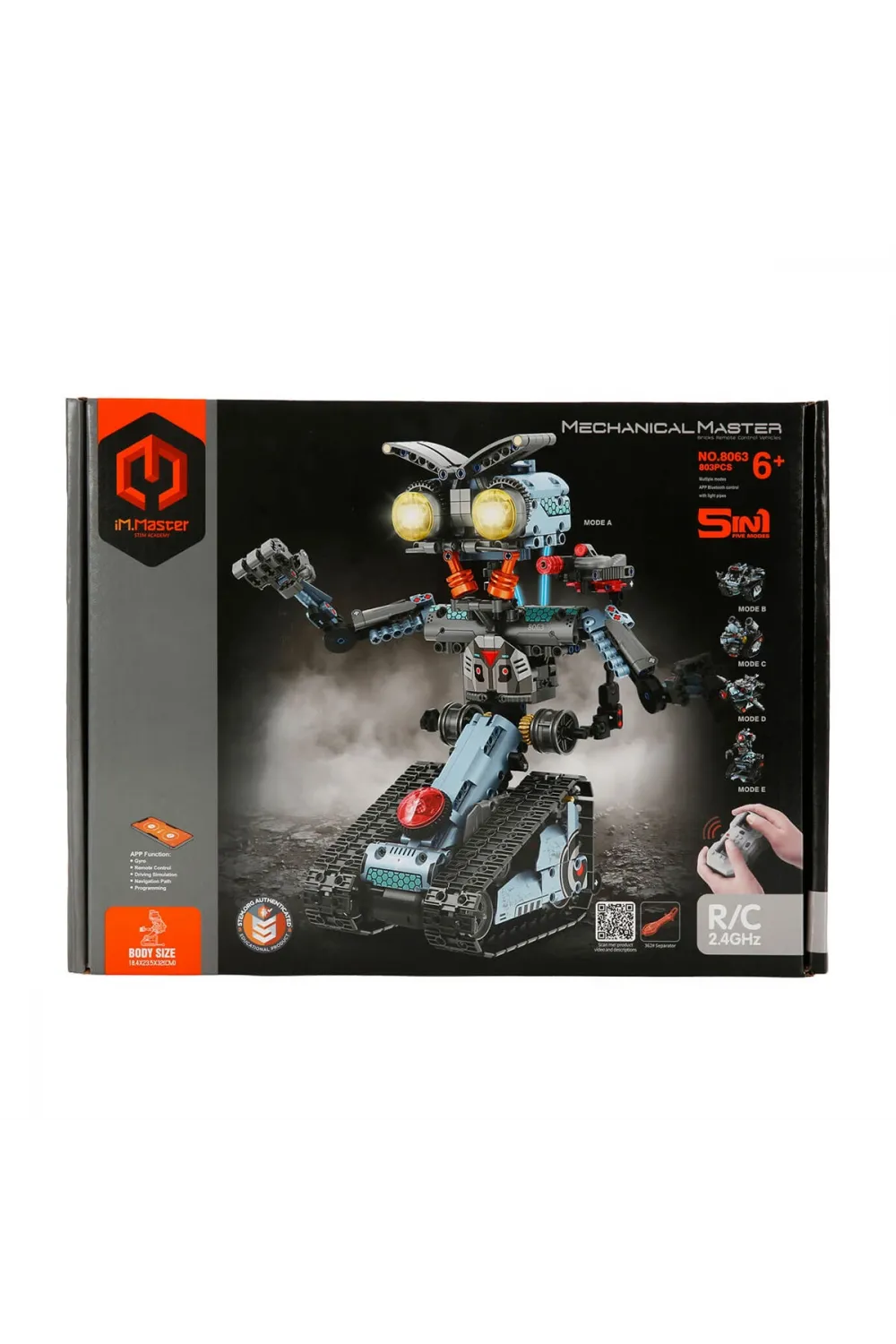 1004467 SUN-IMM-RC ROBOT AKILLI PROGRAMLAMA 5IN1 2 4GHZ.803PRÇ IŞIKLI