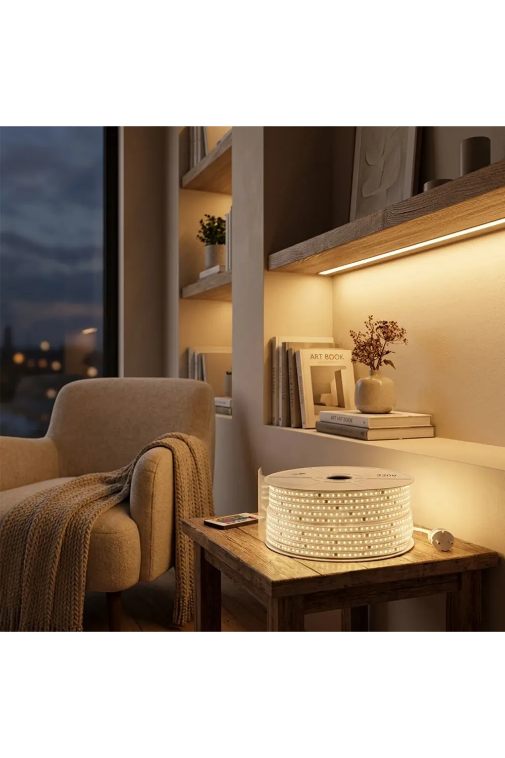 100mt 3000k - Gün Işık Dış Mekan Şerit Led 220v 120led 348983