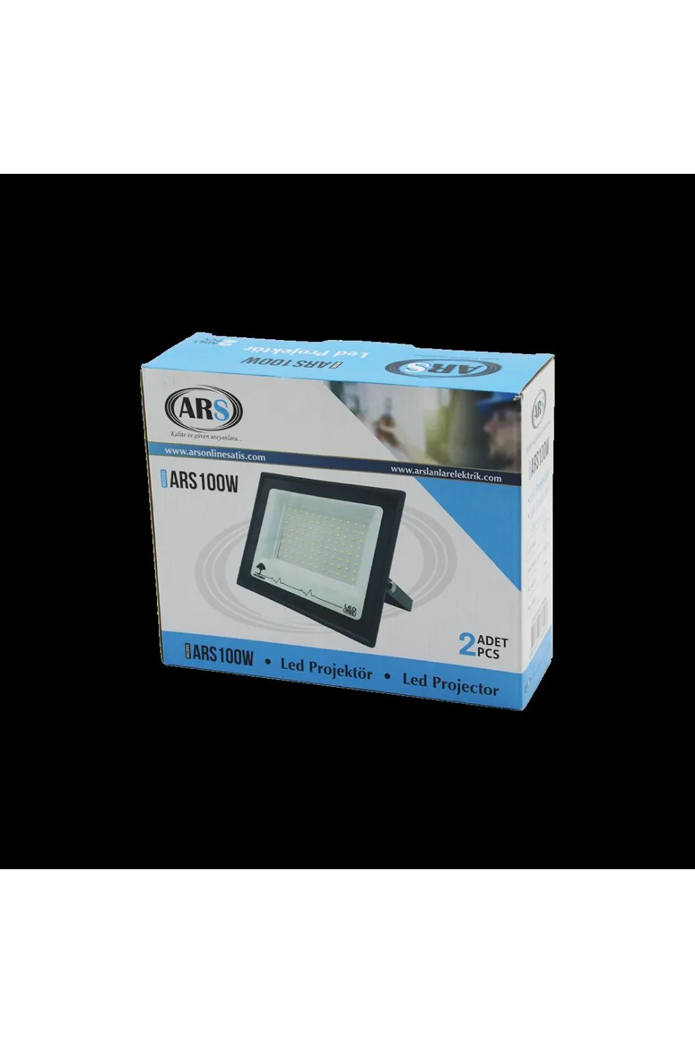 100W LED Projektör (2li) -