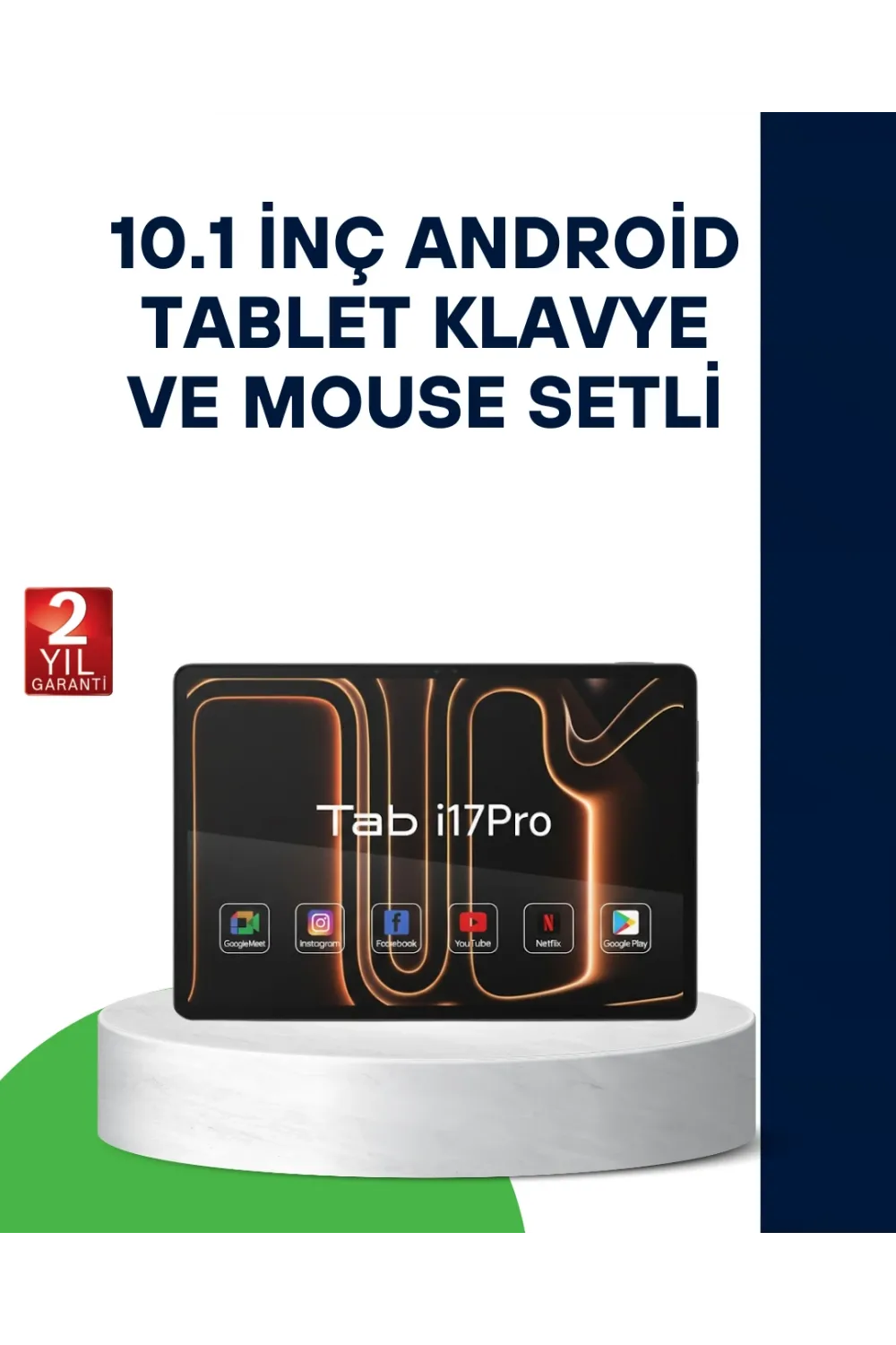 10.1 İnç Android Tablet Klavye Ve Mouse Setli 5g Destekli