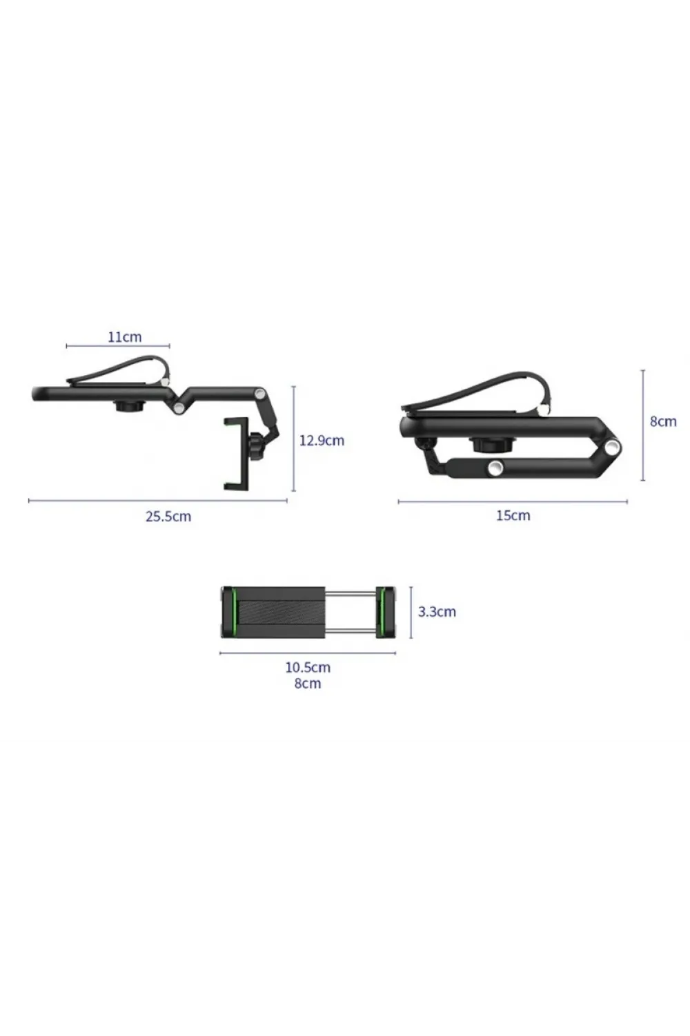 1080° Dönebilen Çok Fonksiyonlu Telefon Tutucu