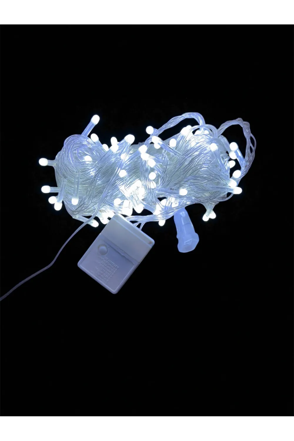 10m 100 Led Damla Uçlu Beyaz Işık Şeffaf Kablo Mz-17-1